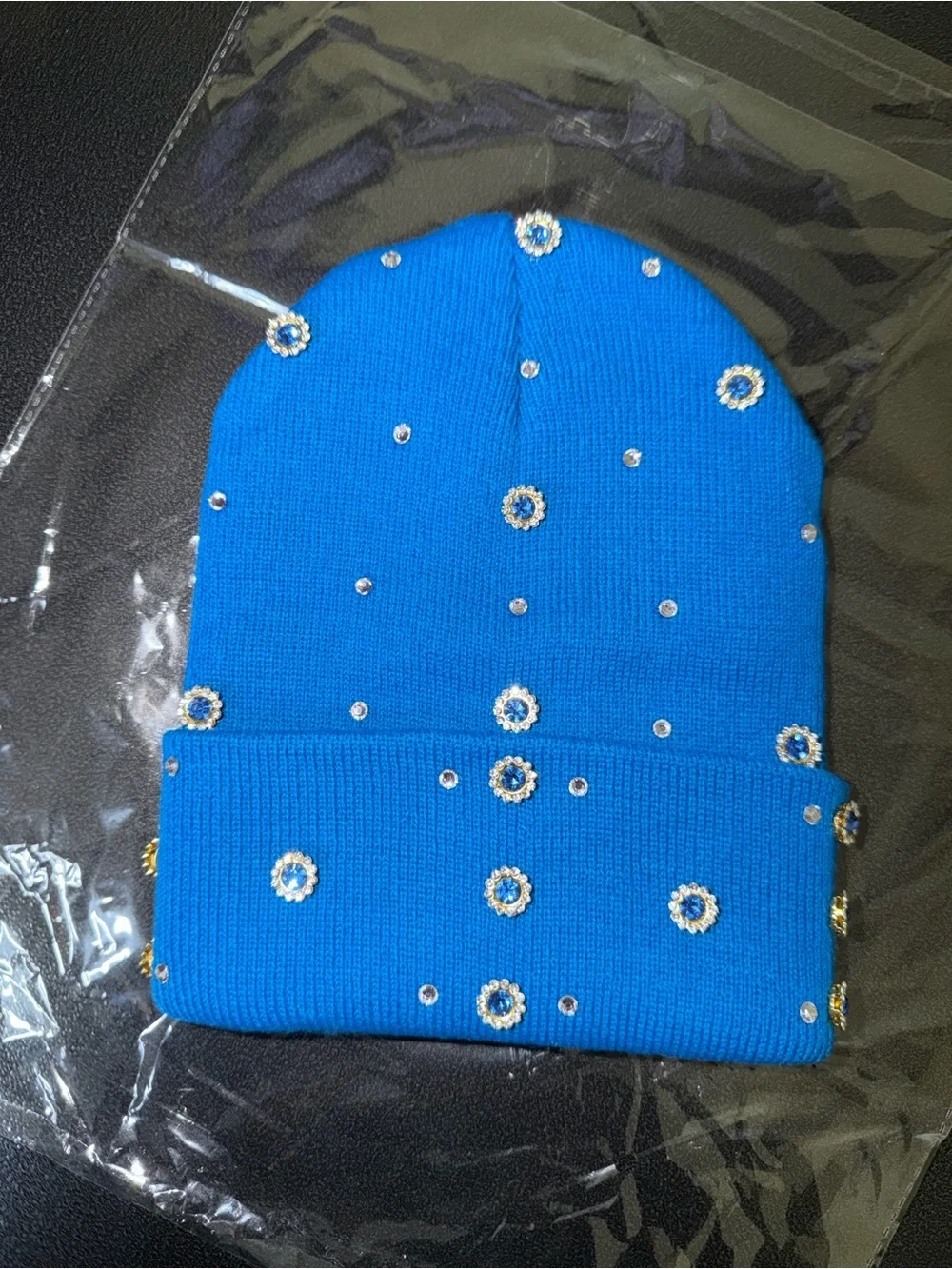 “Sapphire Bloom” Beanie